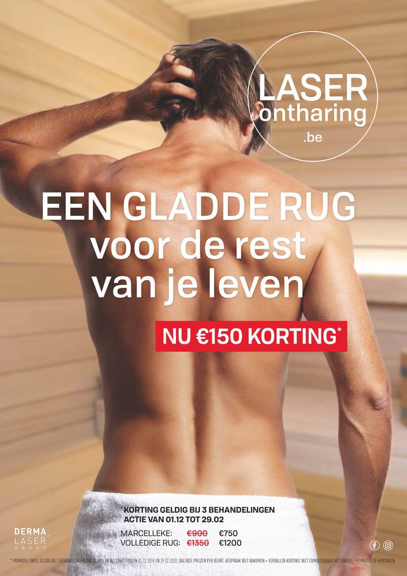 laserontharing rug mannen